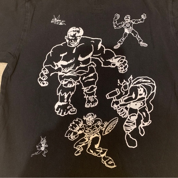 Marvel Avengers Black Panther Kids Black Short Sleeve T-Shirts Size XS 5-6 - Picture 5 of 13